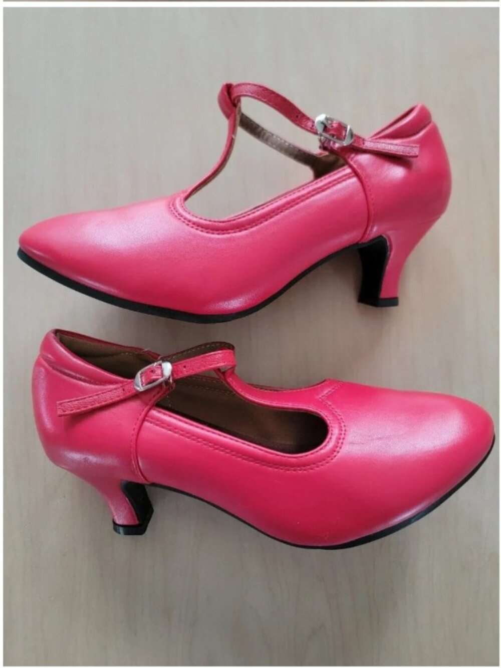 NWOB - Never Worn | Lipstick Red | Mary Jane | T-Strap | Ballroom Dance | 8.5